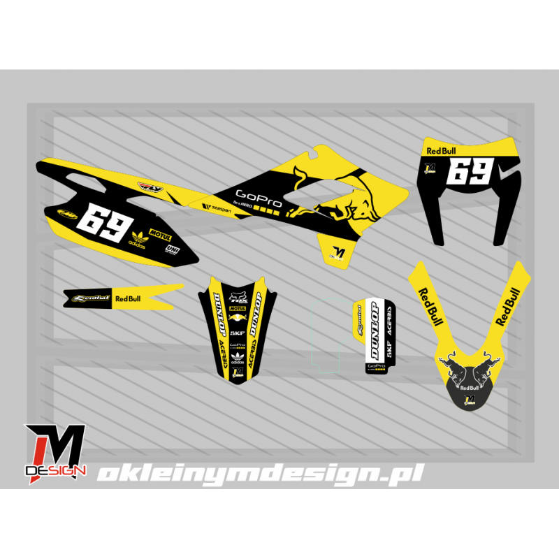 XMOTOS XB88 YELLOW, BLACK AND WHITE, 69