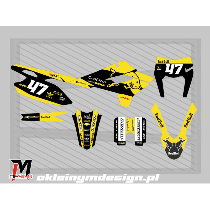 XMOTOS XB88 YELLOW, BLACK AND WHITE, 47