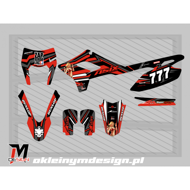 XMOTOS XB88 ORANGE, GRAY AND BLACK, 777
