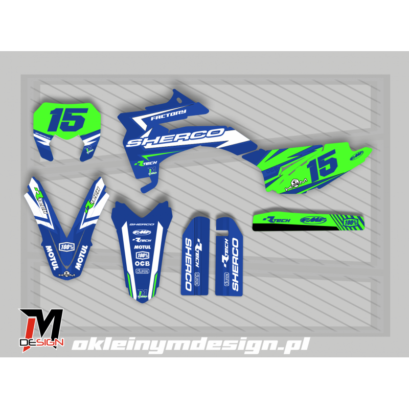 SHERCO BLUE GREEN