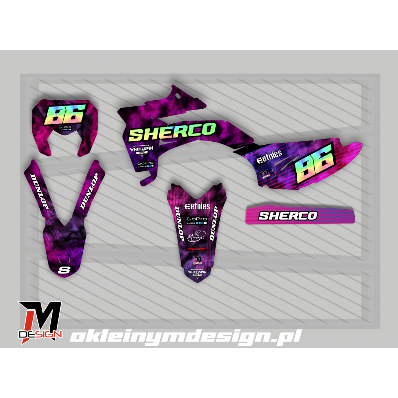 SHERCO DARK PURPLE PINK