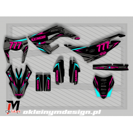 Derbi Senda Pink and Turquoise