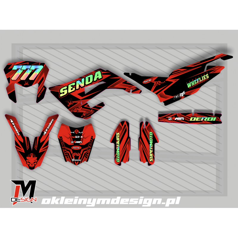 Derbi Senda Black and Red