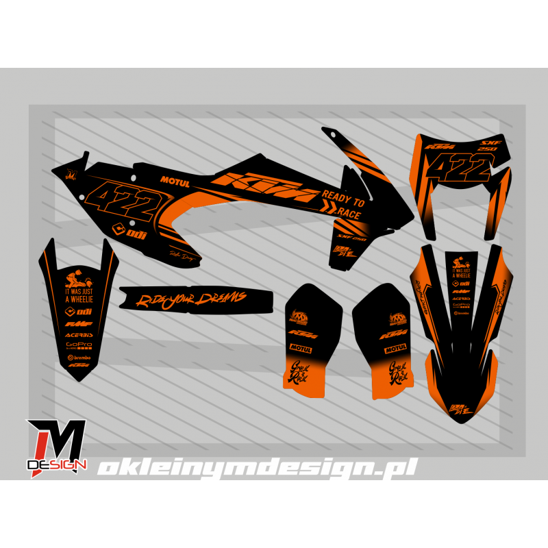 KTM Exc Black Orange 2017