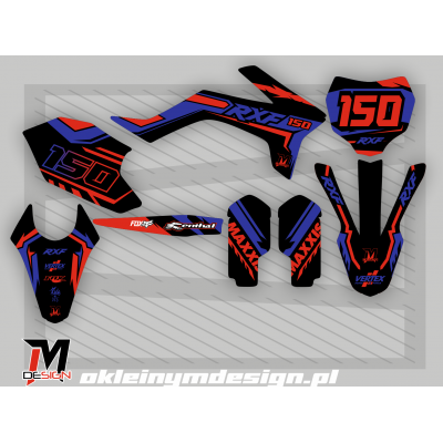 RXF okleina RED Blue
