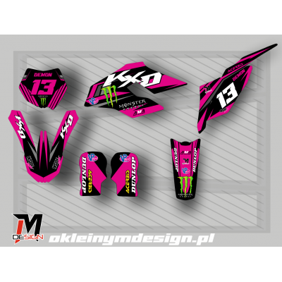 KXD 612 PRO Pinky Stickers
