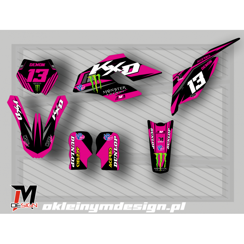 KXD 612 PRO Pinky Stickers