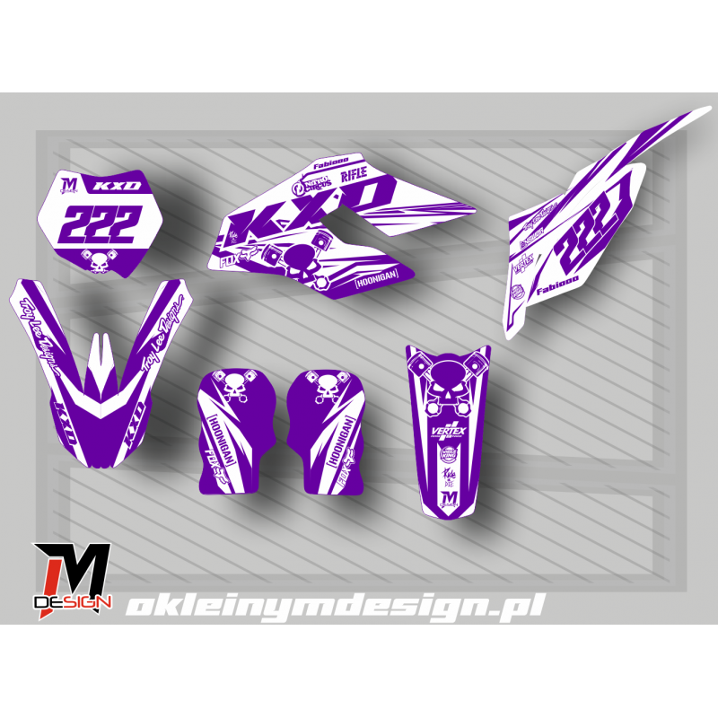 KXD 612 PRO White Purple