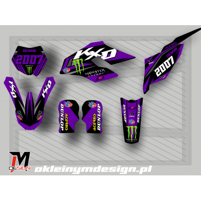 KXD 612 PRO Okleina Purple...