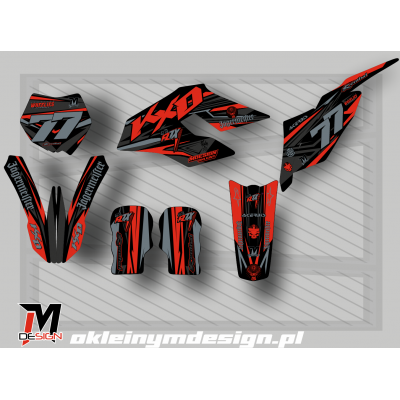 KXD 612 PRO Dark Red Okleina