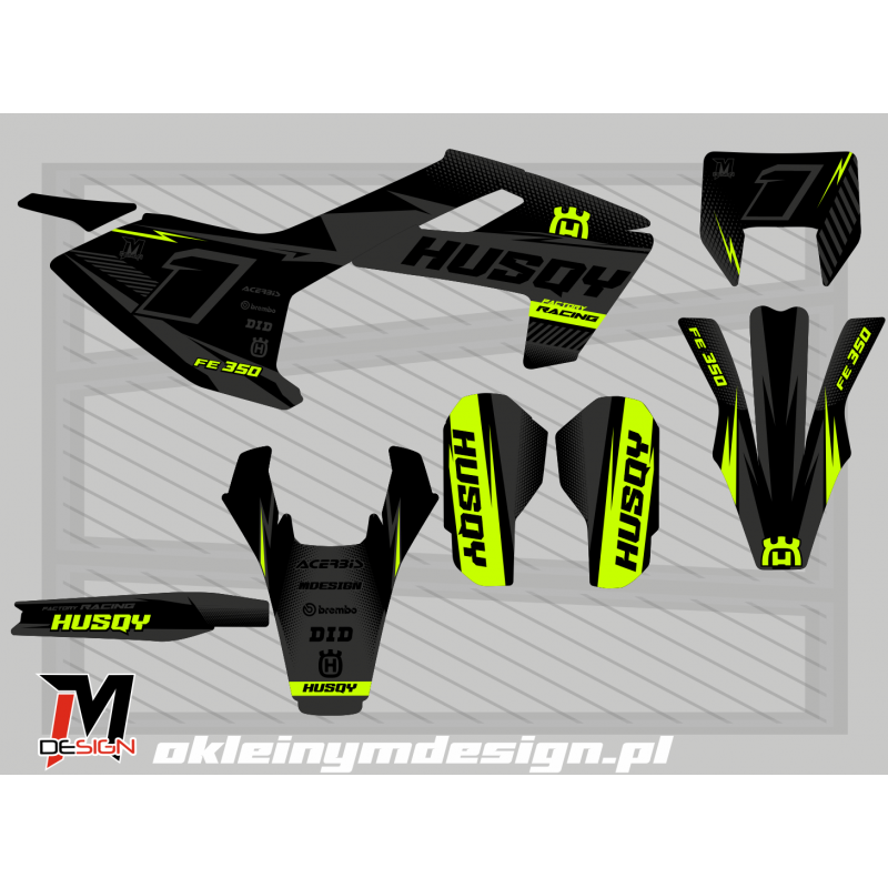 Husqvarna green, black and grey