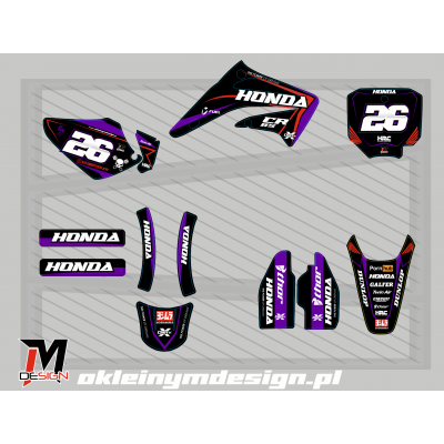 Honda purple, black  and...