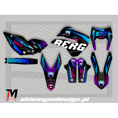 Husaberg Black, Purple and...