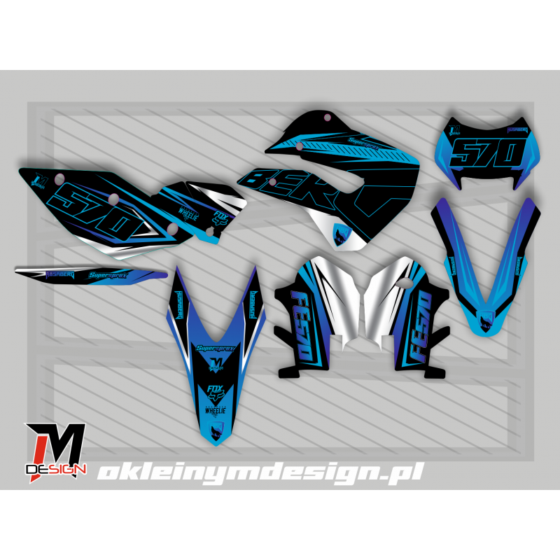 HUSABERG Black, Dark Blue and White