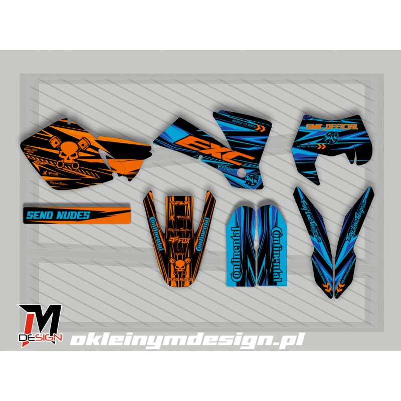 KTM EXC / SX 1998 - 2003 Orange and Blue