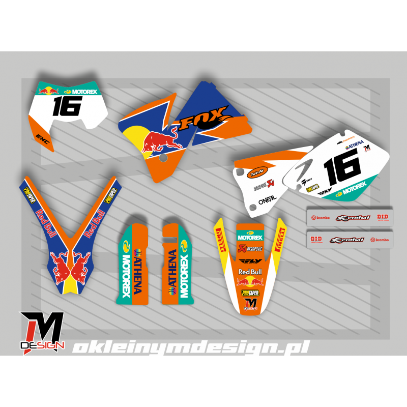 KTM EXC / SX 1998 - 2003 Orange, Blue, White, Green 16