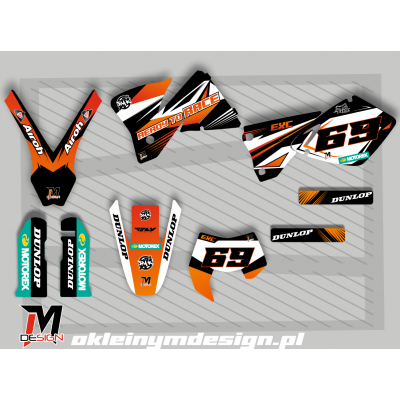 KTM EXC / SX Black, Orange 69