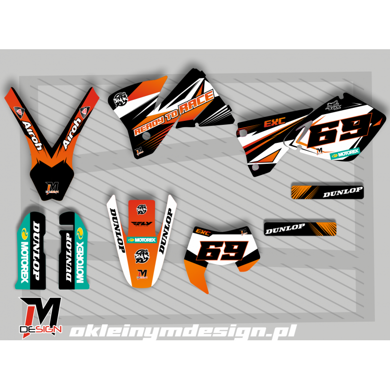 KTM EXC / SX Black, Orange 69