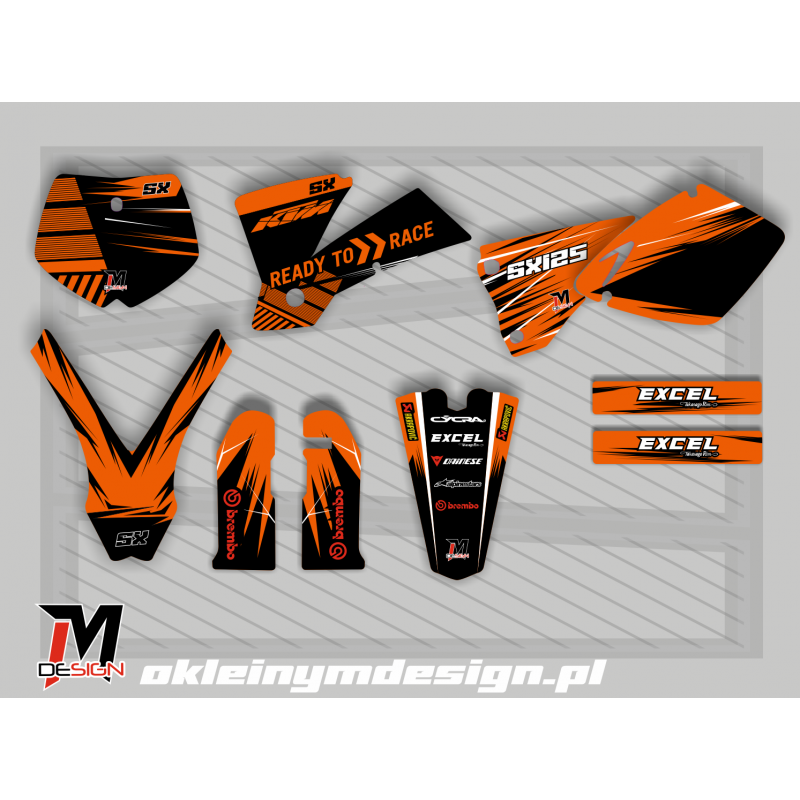 KTM EXC / SX Black, Red