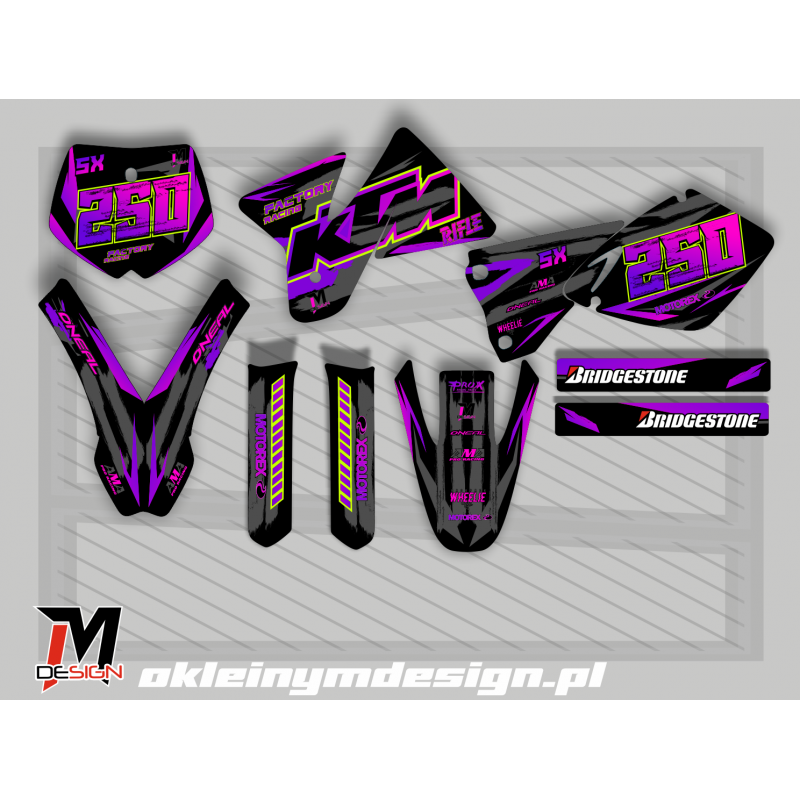 KTM EXC / SX Black and Purple