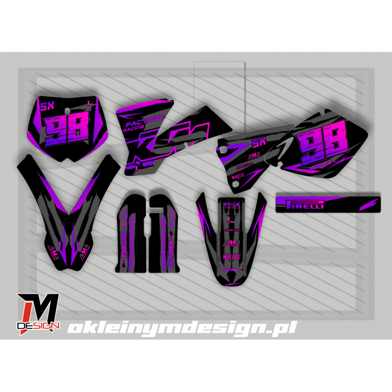 KTM EXC / SX Black and Purple 98