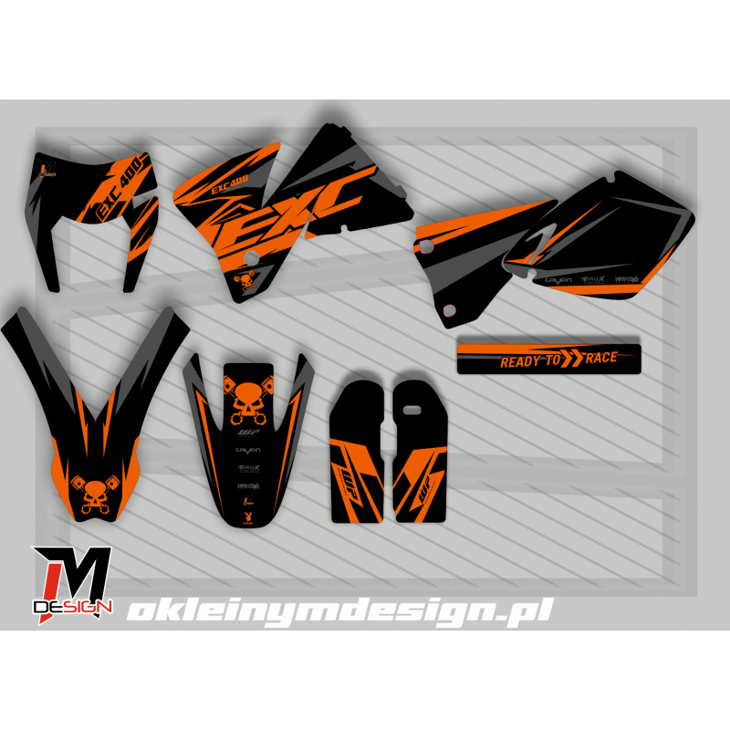 KTM EXC / SX Black and Orange EXC 400