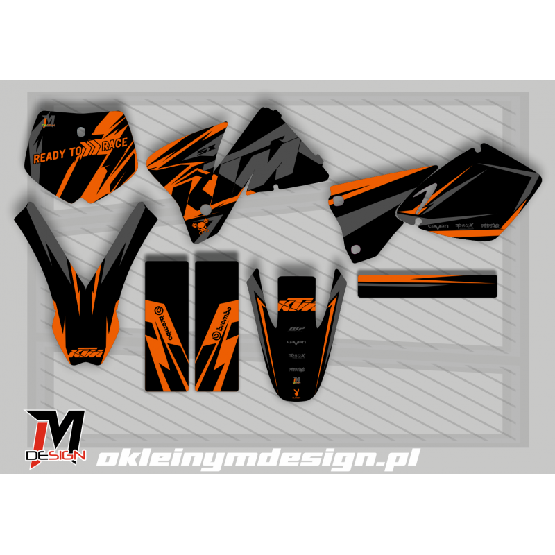 KTM EXC / SX Black, Grey and Orange
