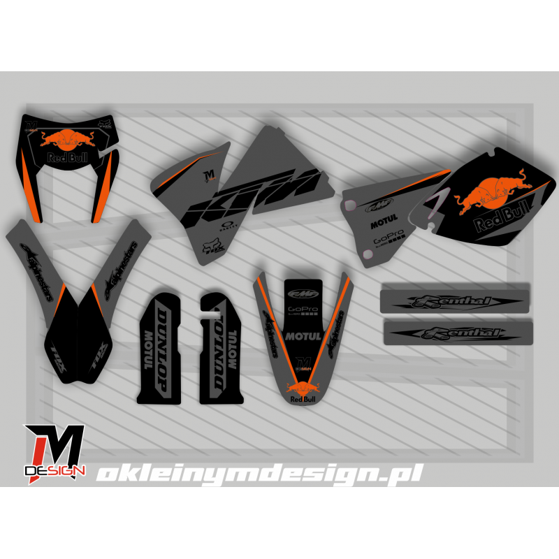 KTM EXC / SX Grey, Orange and Black