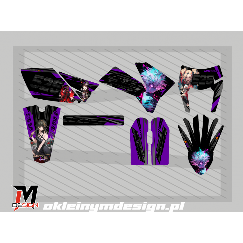 KTM EXC / SX Black and Purple 525