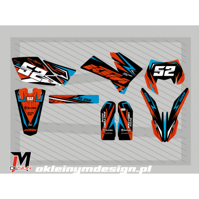 KTM EXC / SX Red and Blue 52
