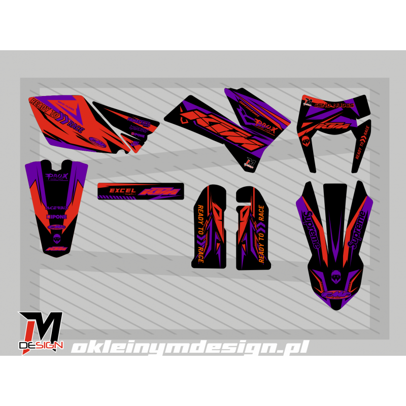KTM EXC / SX Black, Purple and Pink