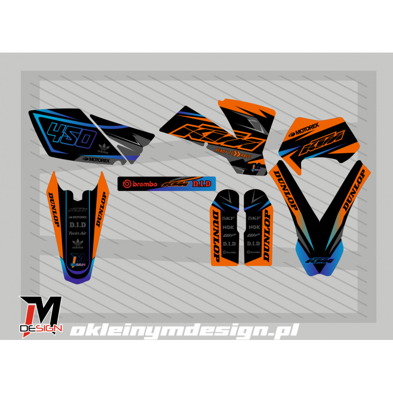 KTM EXC / SX Orange and Blue 450