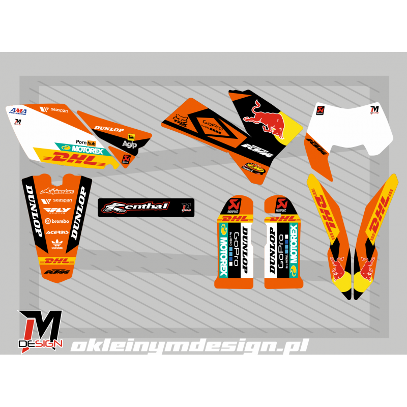 KTM EXC / SX Orange, Black, White