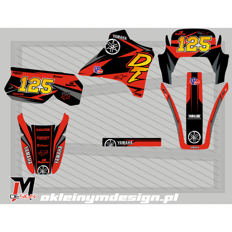 YAMACHA DT 125 Red, Black, Yellow 125