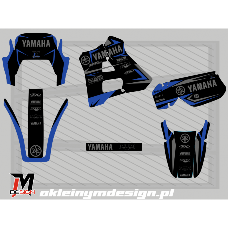 YAMACHA DT 125 Black, Grey and Dark Blue