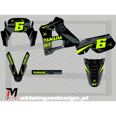 YAMACHA DT 125 Black, Grey,...