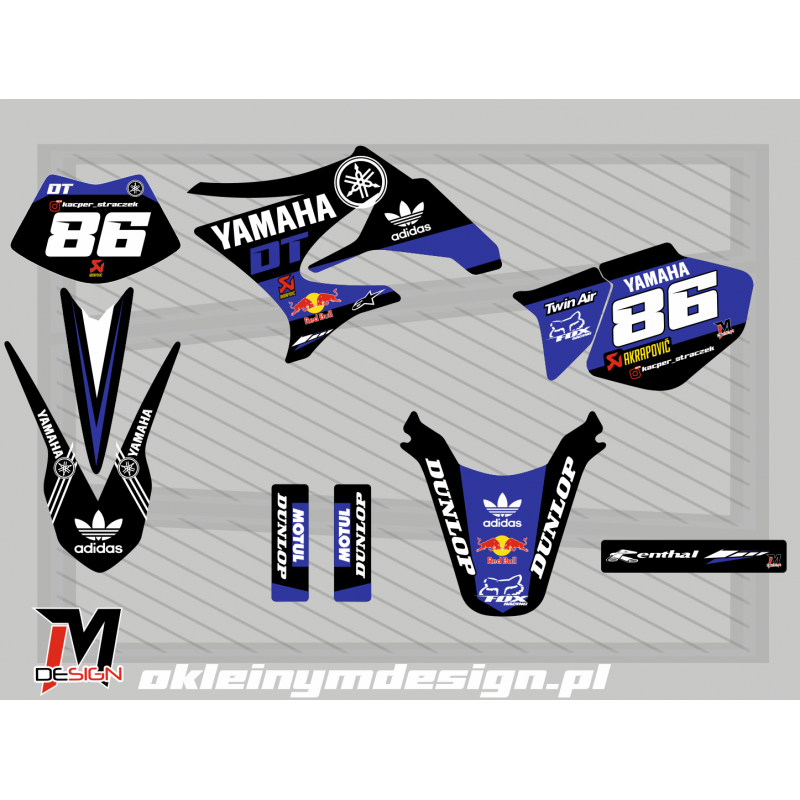 YAMACHA DT 50 Black, Dark Blue, White, 86