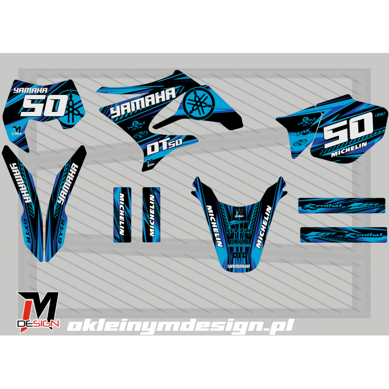 YAMACHA DT 50 Black, Dark Blue, 50