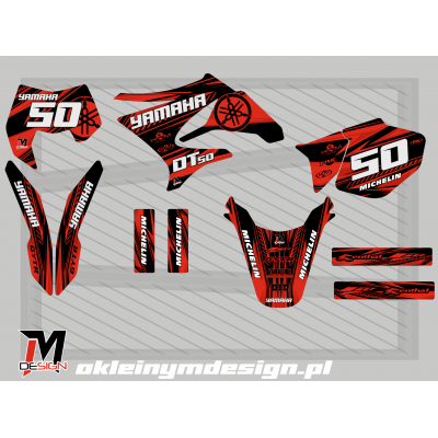 YAMACHA DT 50 Black and Red 50