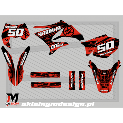 YAMACHA DT 50 Black, Red, 50