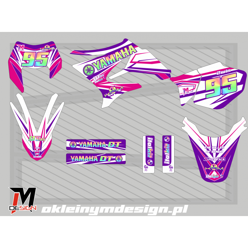 YAMACHA DT 50 Pink, Purple, Holo 95