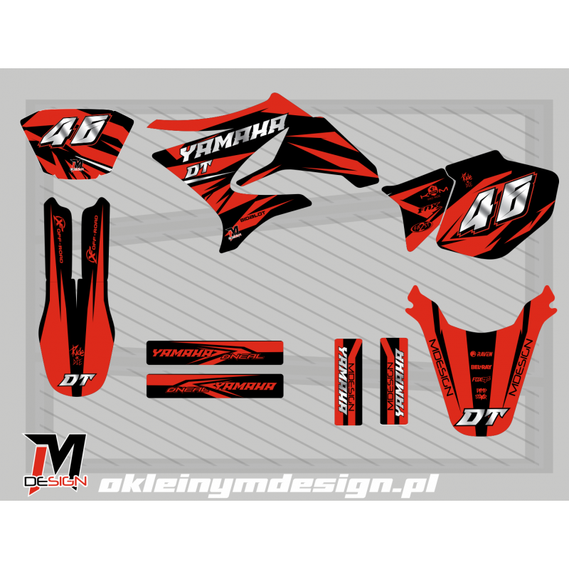 YAMACHA DT 50 Red and Black, 48