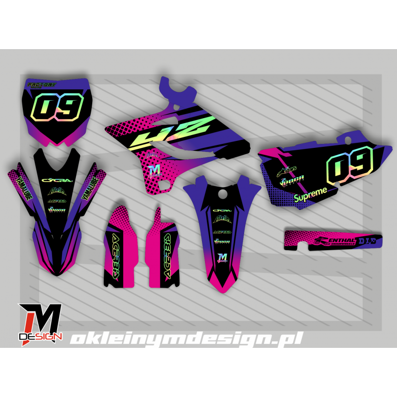 YAMAHA YZ 125 / 250 Pink and Purple, 09