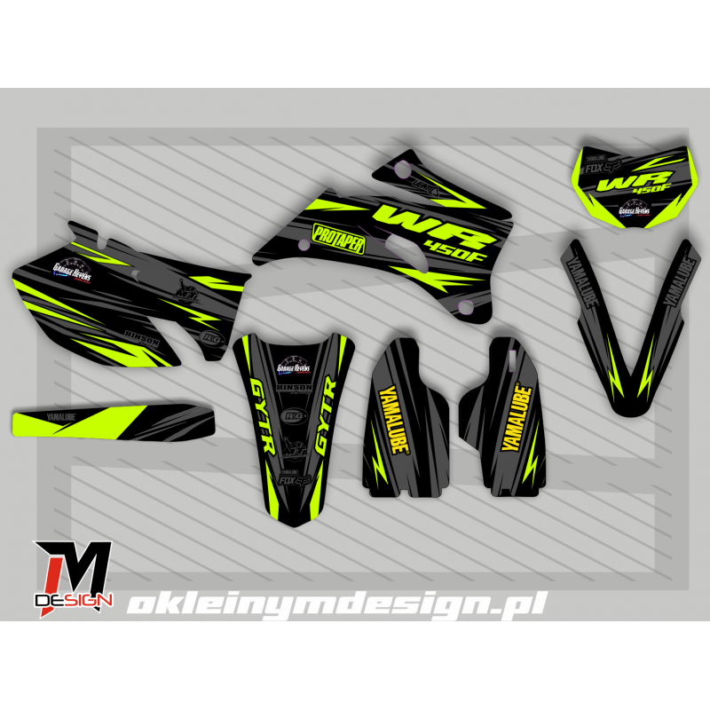 YAMAHA WR 450F Black and Fluo