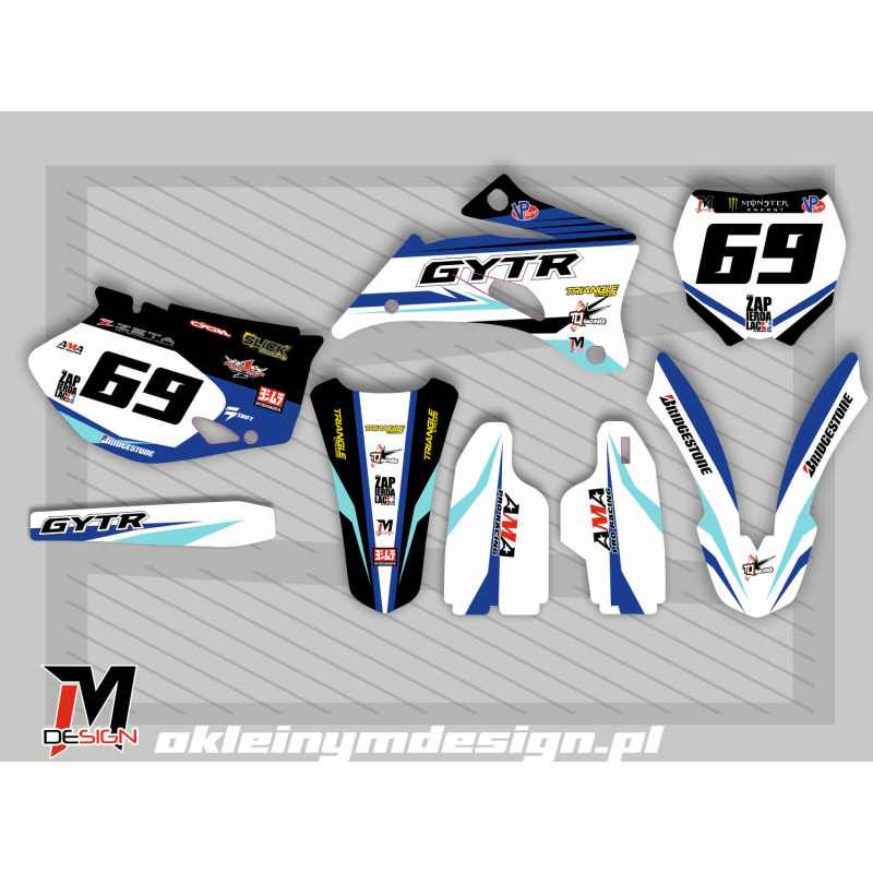 YAMAHA YZF White and Blue, 69