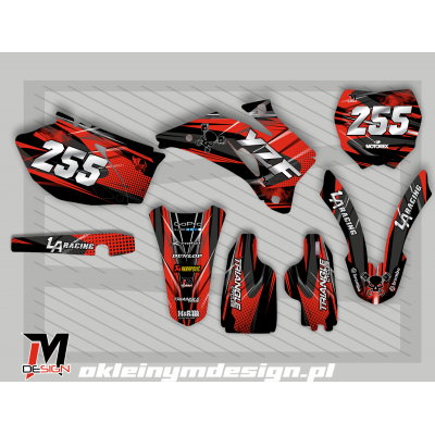 YAMAHA YZF Black and Red 255