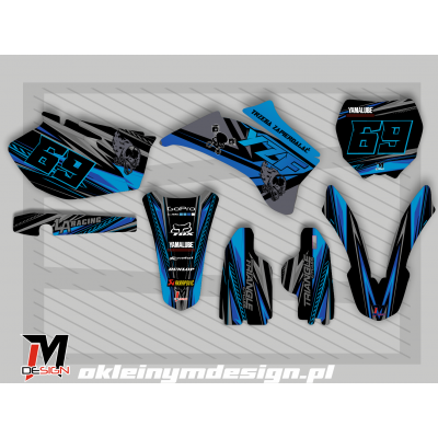 YAMAHA YZF Blue and Black