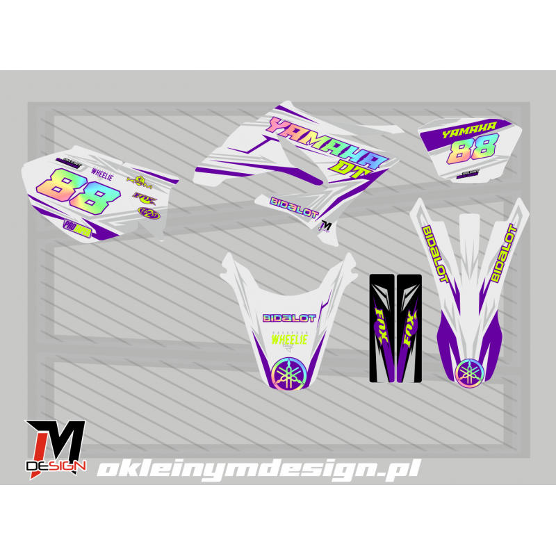 YAMAHA DT 125 White,  holo 88