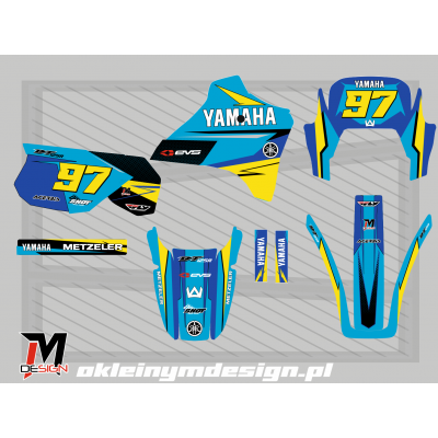 YAMAHA DT 125 Blue, Yellow...