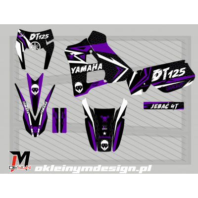 YAMAHA DT 125 Black, Purple...